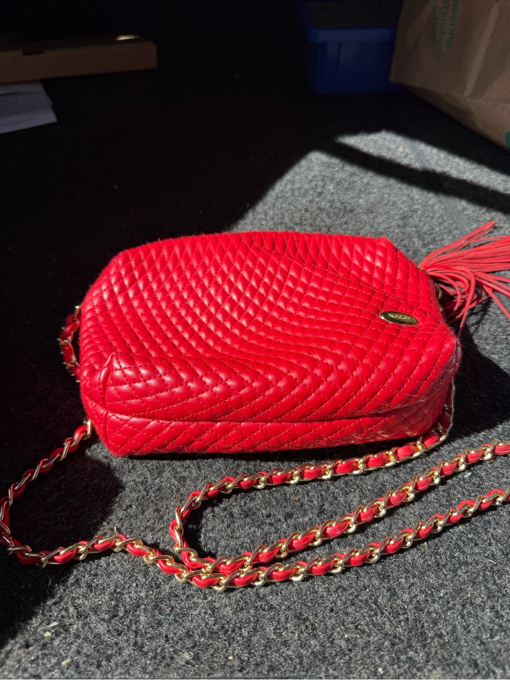 Red Vintage Bally Quilted Bags